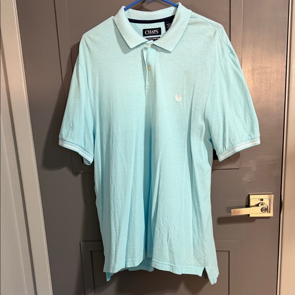 Chaps Aqua Polo Shirt for Men